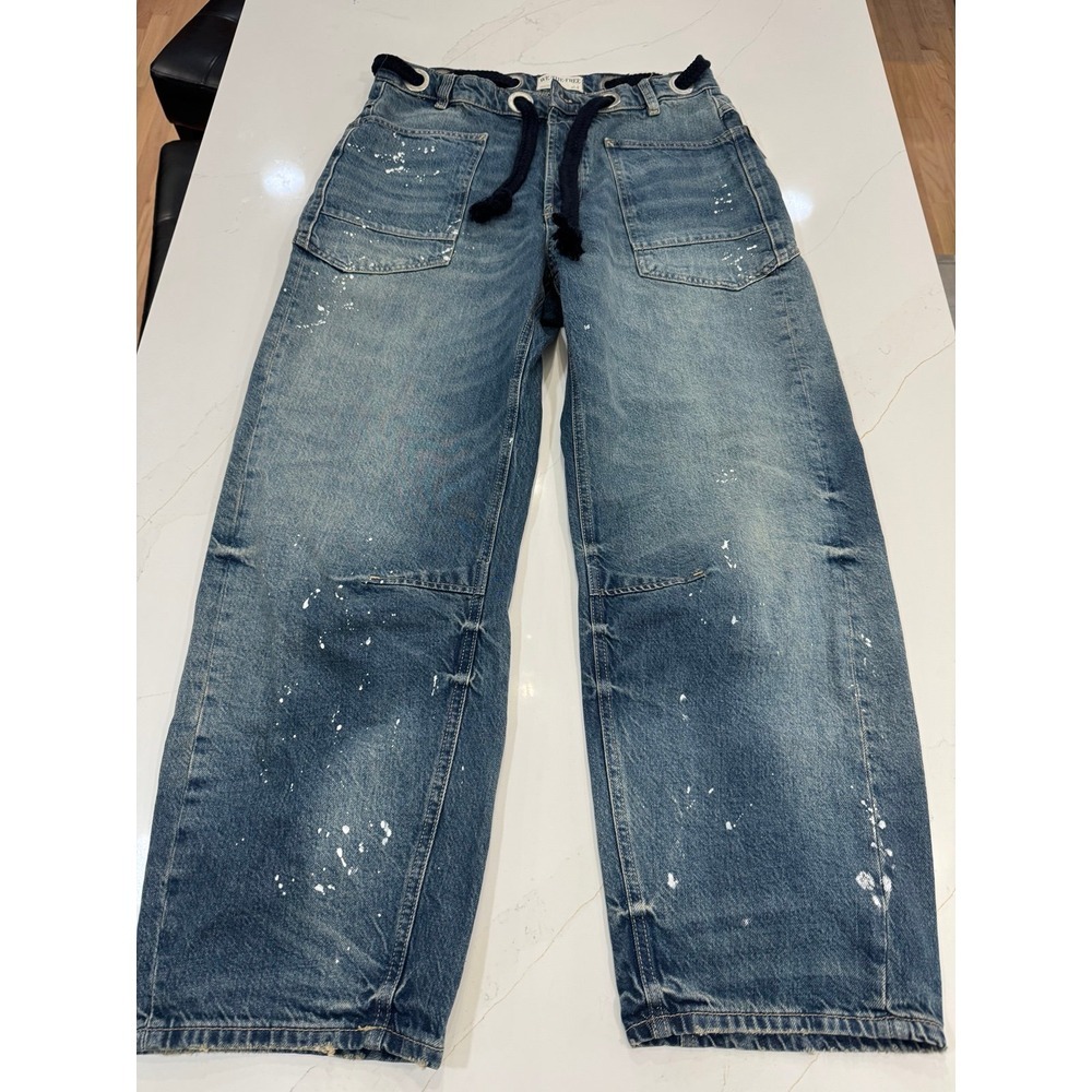 Free People We The Free Pull on Moxie Barrel Jeans - Picture 2 of 5